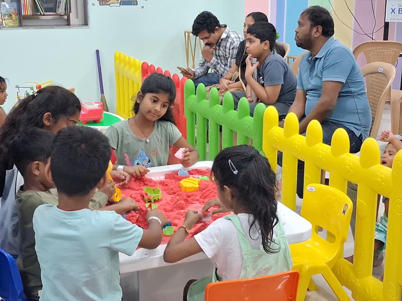 Kids participating in group activities at Cocomelos Hyderabad